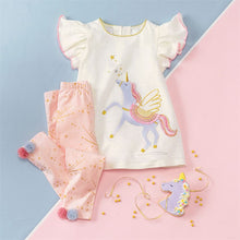 Cargar imagen en el visor de la galería, Unicorn Tunic & Pom-Pom Legging Set