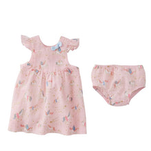 Cargar imagen en el visor de la galería, Fairy Unicorn Muslin Dress & Bloomer Set