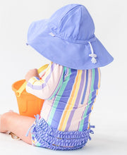 Cargar imagen en el visor de la galería, Rainbow Lane Stripe Long Sleeve One Piece Rash Guard