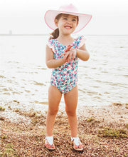 Cargar imagen en el visor de la galería, Water Lilies Ruffle V-Back One Piece