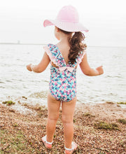 Cargar imagen en el visor de la galería, Water Lilies Ruffle V-Back One Piece