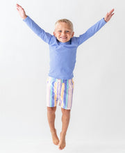 Cargar imagen en el visor de la galería, Rainbow Lane Stripe Swim Trunks