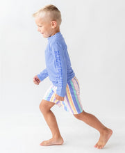 Cargar imagen en el visor de la galería, Rainbow Lane Stripe Swim Trunks