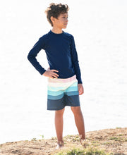 Cargar imagen en el visor de la galería, Island Stripe Swim Trunks