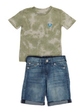 Cargar imagen en el visor de la galería, Boy 2pc Tie Dye Denim Short Set