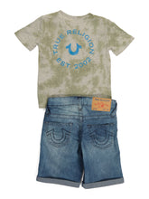 Cargar imagen en el visor de la galería, Boy 2pc Tie Dye Denim Short Set