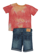 Cargar imagen en el visor de la galería, Tie Dye Logo Tee And Denim Short Set