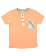 Cargar imagen en el visor de la galería, Hampton Plaid Shorts & Melon Henley Set