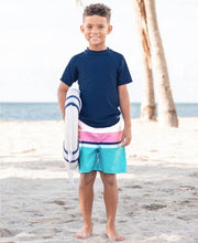 Cargar imagen en el visor de la galería, Aqua Color Block Swim Trunks