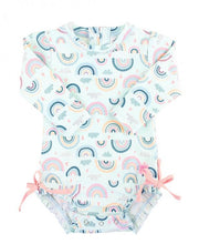 Cargar imagen en el visor de la galería, Chase the Rainbow One Piece Rash Guard