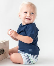 Cargar imagen en el visor de la galería, Coastal Stripes Swim Shorties