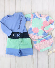Cargar imagen en el visor de la galería, Cornflower Blue Long Sleeve Rash Guard
