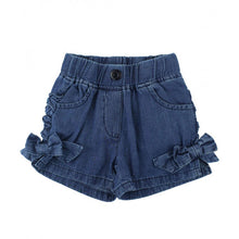 Cargar imagen en el visor de la galería, Denim Bow Shorts