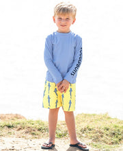Cargar imagen en el visor de la galería, Cornflower Blue Long Sleeve Rash Guard
