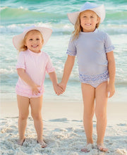Cargar imagen en el visor de la galería, Pink Seersucker Swim Hat
