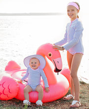 Cargar imagen en el visor de la galería, Seersucker Long Sleeve Rash Guard One Piece