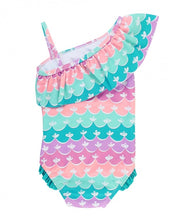 Cargar imagen en el visor de la galería, Mermaid One Shoulder Ruffle One Piece