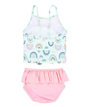 Cargar imagen en el visor de la galería, Chase the Rainbow Ruffle Tie Tankini