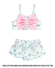Cargar imagen en el visor de la galería, Chase the Rainbow Bow Skirted Bikini