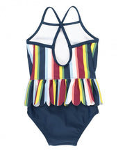 Cargar imagen en el visor de la galería, Sunset Stripe Scallop Peplum One Piece