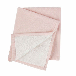 Pink Sweater Knit Blanket