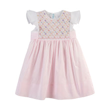 Cargar imagen en el visor de la galería, Girls Floral Hand Smocked Dress
