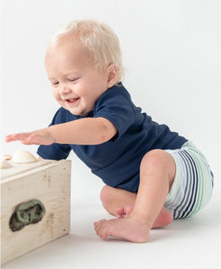 Coastal Stripes Swim Shorties