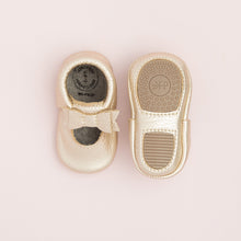 Cargar imagen en el visor de la galería, Platinum Ballet Flat Bow Mocc Mini Sole
