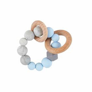 Silicone And Wood Teether