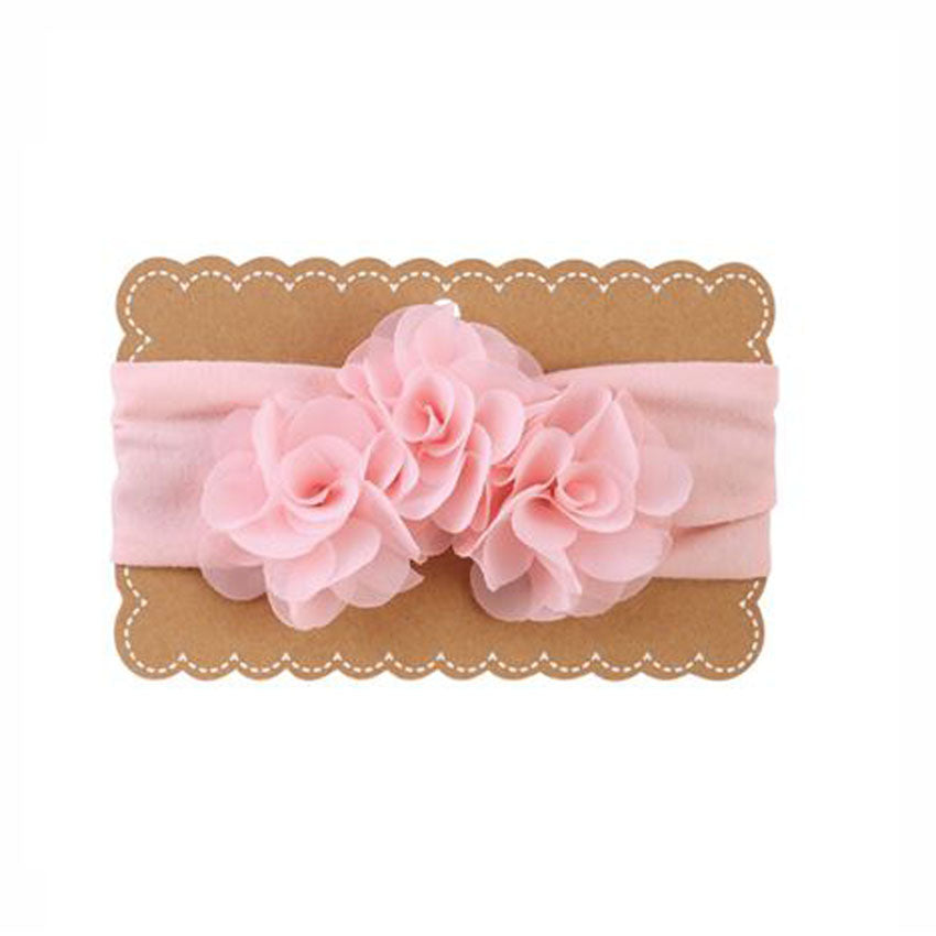 Chiffon Flower Headband - Pink