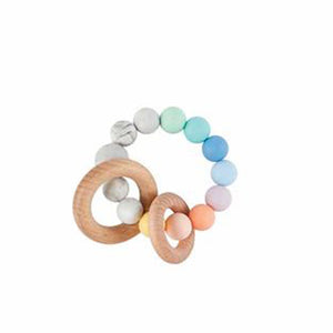 Silicone And Wood Teether