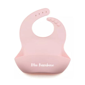 Pink Silicone Bib