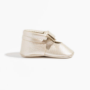 Platinum Ballet Flat Bow Mocc Mini Sole