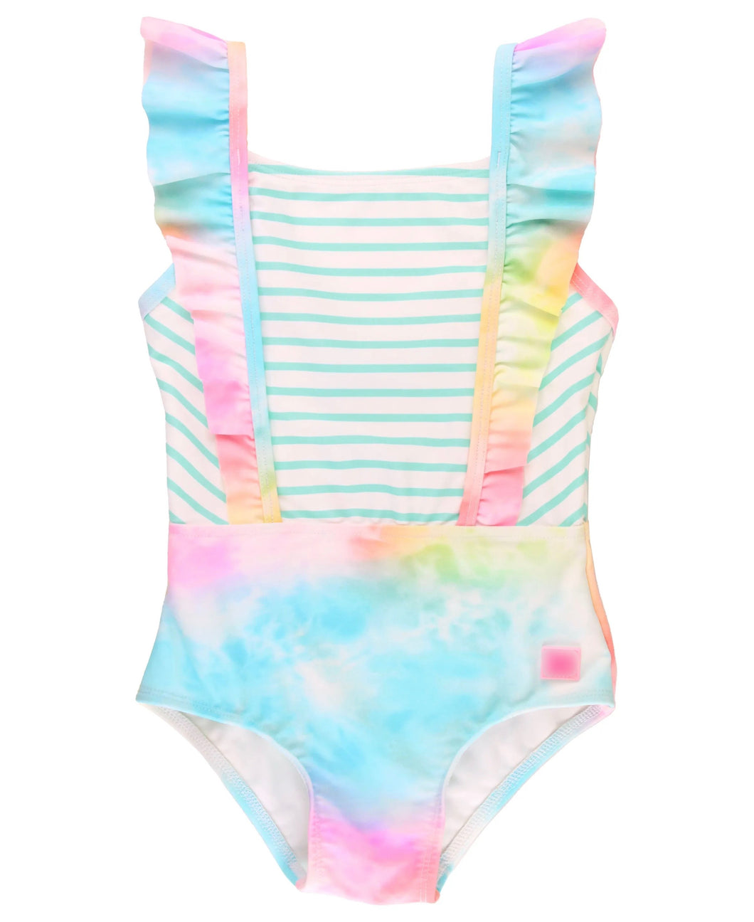 Rainbow Tie Dye Pinafore One Piece