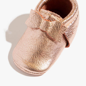 Rose Gold Bow Mocc Mini Sole