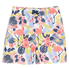 Cargar imagen en el visor de la galería, Tropical Flamingo Swim Trunks
