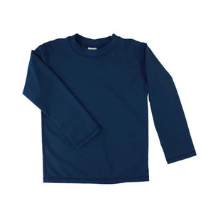 Navy Logo Long Sleeve Rash Guard