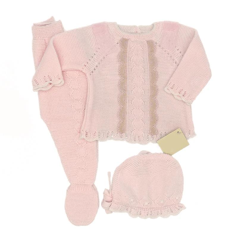 Pink Knit 3 pcs Set