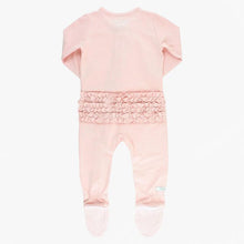 Cargar imagen en el visor de la galería, Ballet Pink Snuggly Ruffled Footed Pajamas
