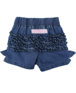 Denim Bow Shorts