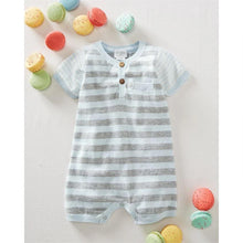 Cargar imagen en el visor de la galería, Blue Stripe Knitted Romper
