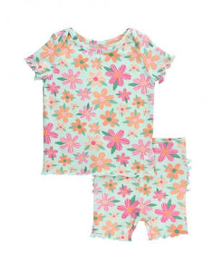 Spring Fling Snuggly 2pc Ruffled Pajamas