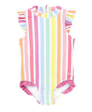 Cargar imagen en el visor de la galería, Rainbow Dream Stripe Flutter One Piece
