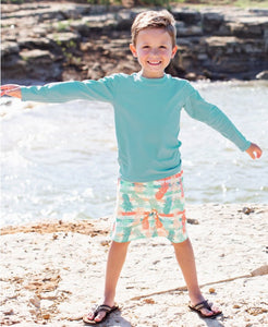 Playful Pineapple Swim Trunks