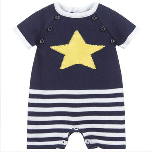 Navy Blue Cotton Shortie