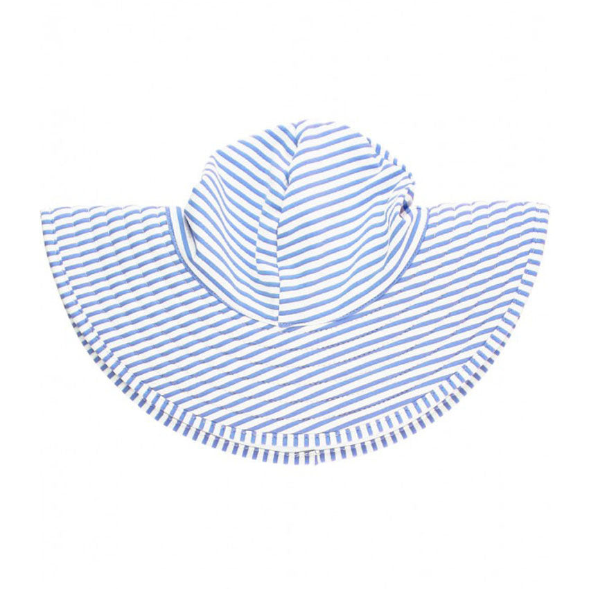 Periwinkle Blue Seersucker Swim Hat