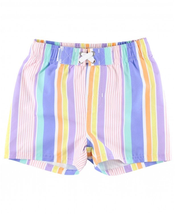 Rainbow Lane Stripe Swim Trunks