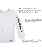 Cargar imagen en el visor de la galería, White Logo Long Sleeve Rash Guard
