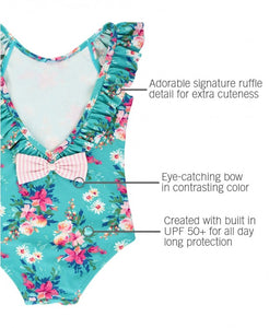 Fancy Me Floral Ruffle One Piece