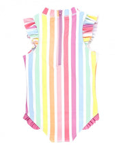 Cargar imagen en el visor de la galería, Rainbow Dream Stripe Flutter One Piece
